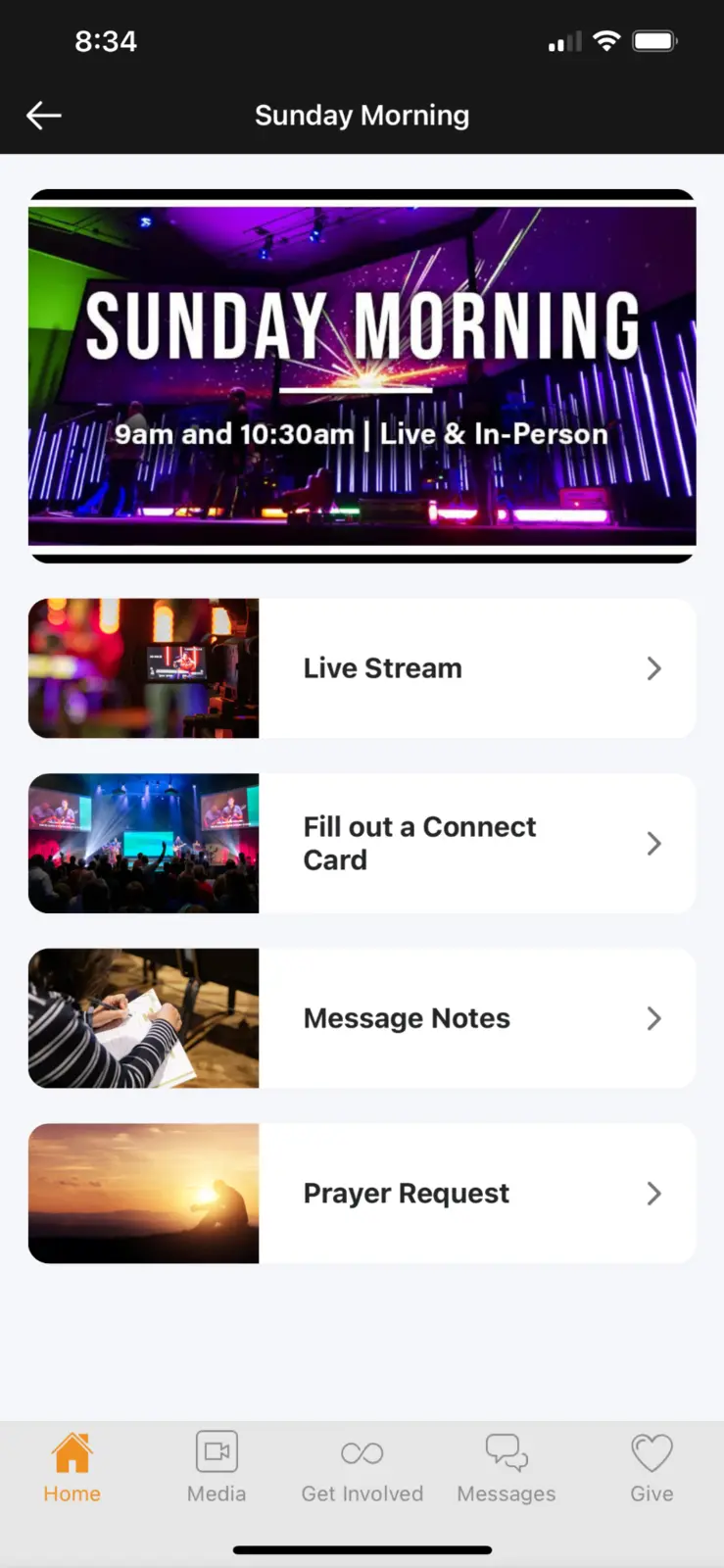 C3 app Sunday hub