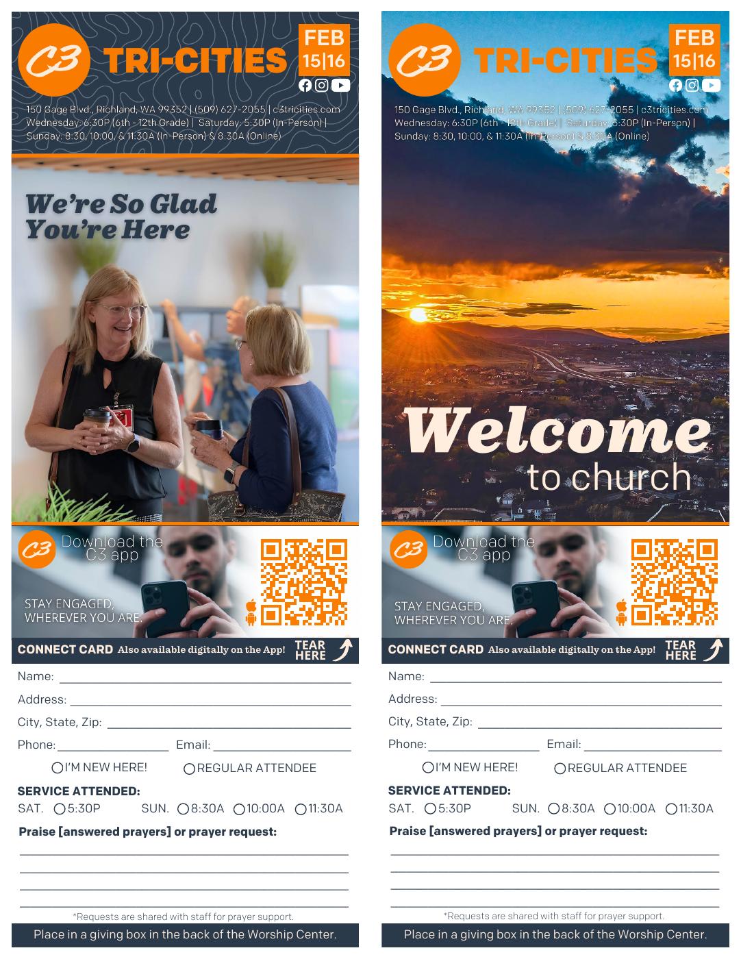 Sunday Connect Card