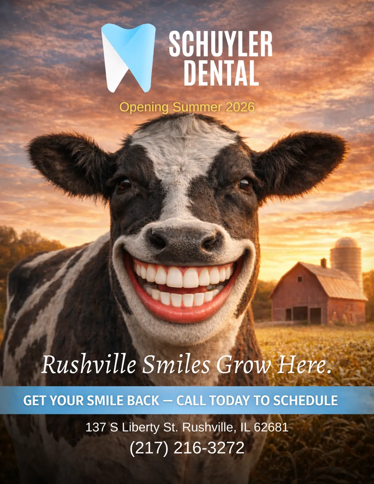 Schuyler Dental Smiles Grow Here campaign creative
