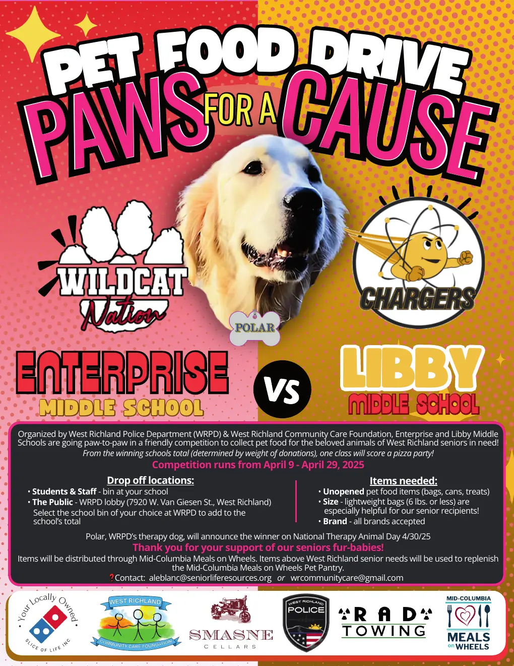 Paws for a Cause event promotion