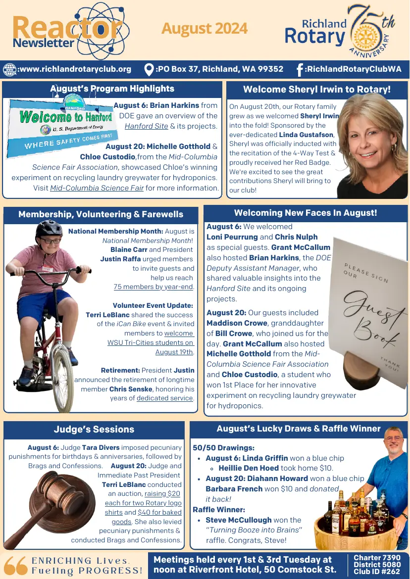 Rotary Reactor newsletter